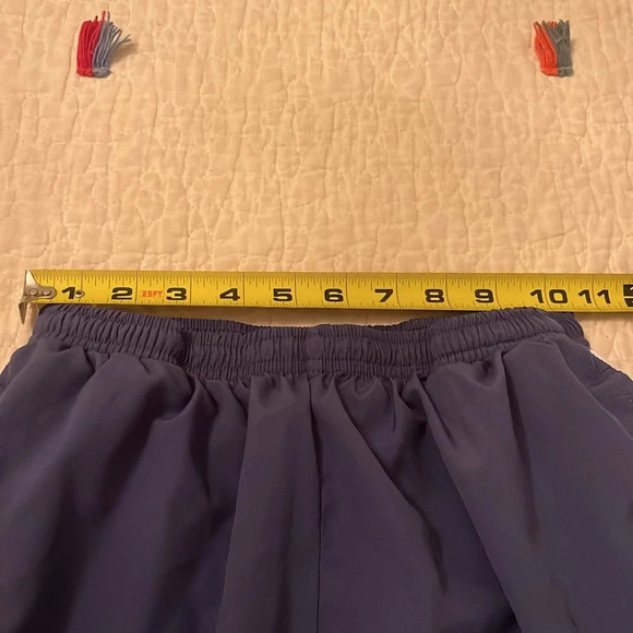 Nike Dri Fit Shorts Color Blue with White Swoosh - Picture 5 of 6